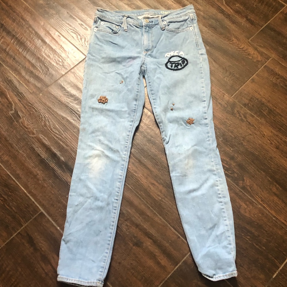 Gap Patches Alien Rainbow Jeans 28 regular